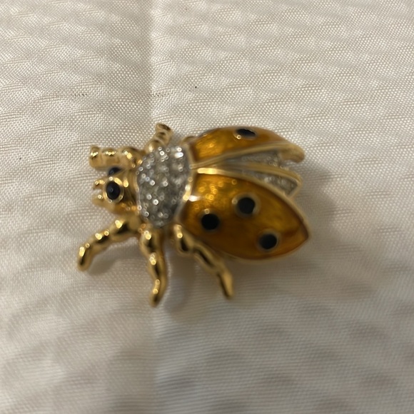 Vintage Carlisle Lady Bug Brooch - Picture 6 of 6
